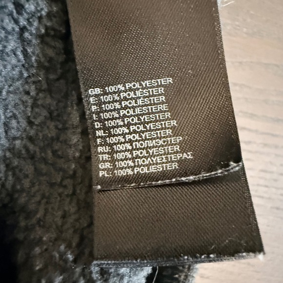 The North Face Men's Gray Waffle Knit Quarter Zip Fleece Pullover XL - Picture 7 of 10